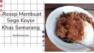 Read more about the article Resep Membuat Sego Koyor Khas Semarang