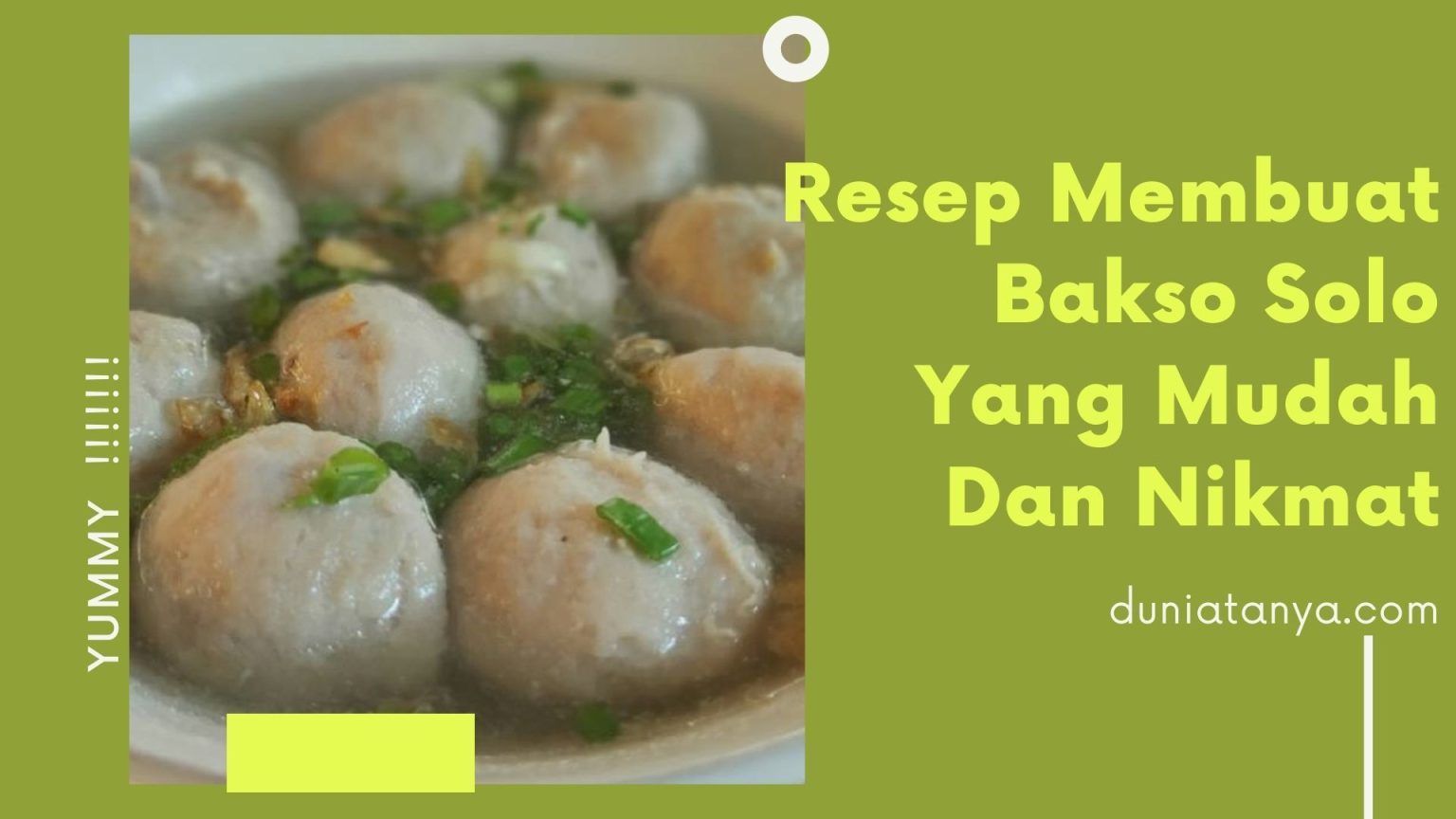 Resep Membuat Bakso Solo Yang Mudah Dan Nikmat Dunia Tanya