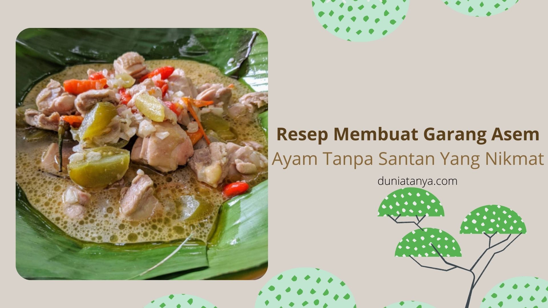 Read more about the article Resep Membuat Garang Asem,Ayam Tanpa Santan Yang Nikmat
