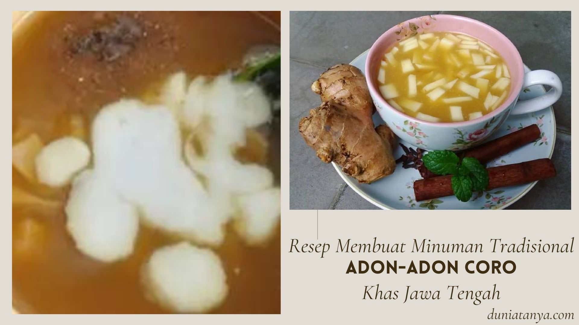 You are currently viewing Resep Membuat Minuman Tradisional Adon-Adon Coro Khas Jawa Tengah