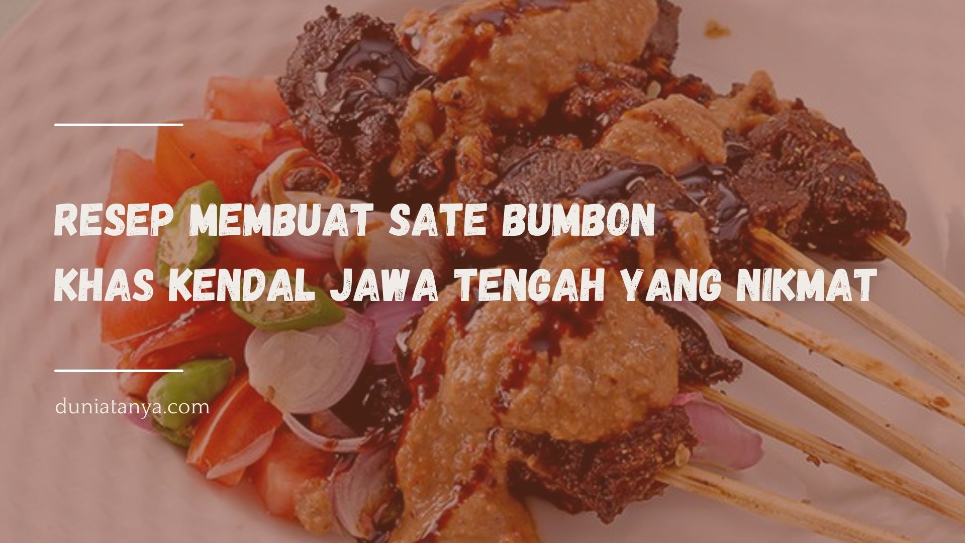 Read more about the article Resep Membuat Sate Bumbon Khas Kendal Jawa Tengah Yang Nikmat