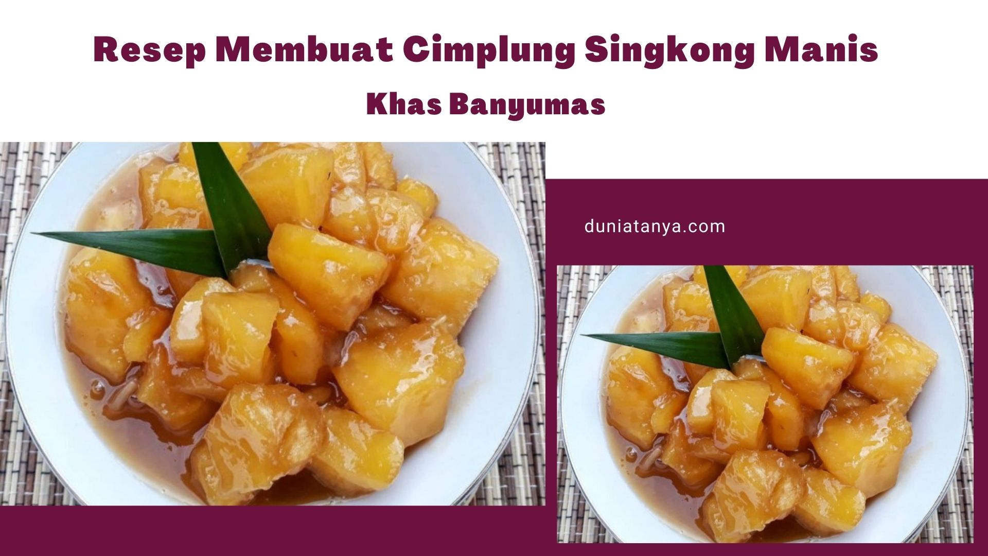 Read more about the article Resep Membuat Cimplung Singkong Manis Khas Banyumas