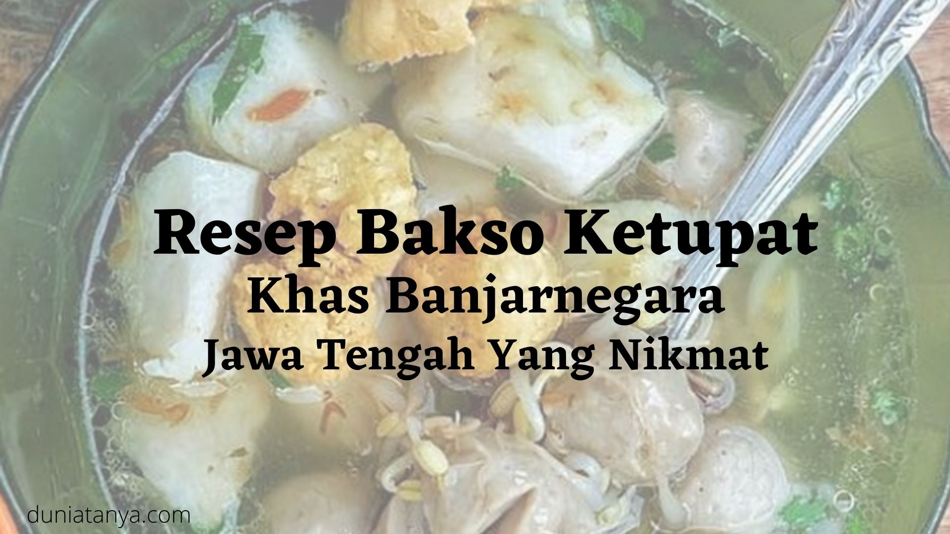 You are currently viewing Resep Bakso Ketupat Khas Banjarnegara Jawa Tengah Yang Nikmat