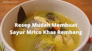 Read more about the article Resep Mudah Membuat Sayur Mrico Khas Rembang